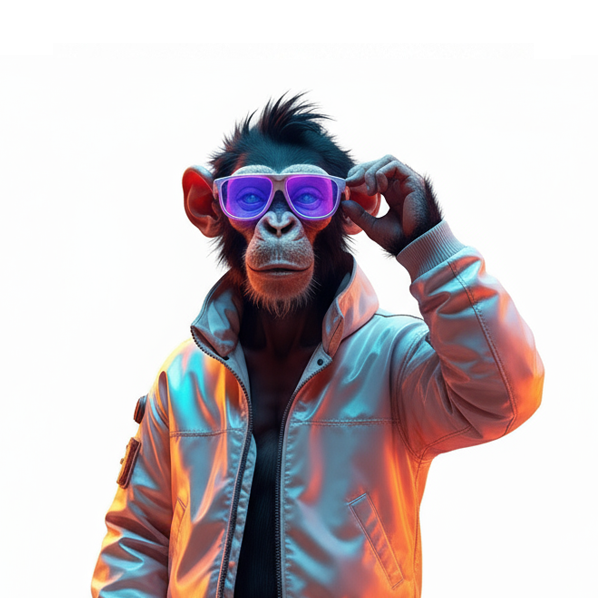 Курс штучного інтелекту Smartum – персонаж Мавпа Чіп, експерт з ChatGPT та нейромереж